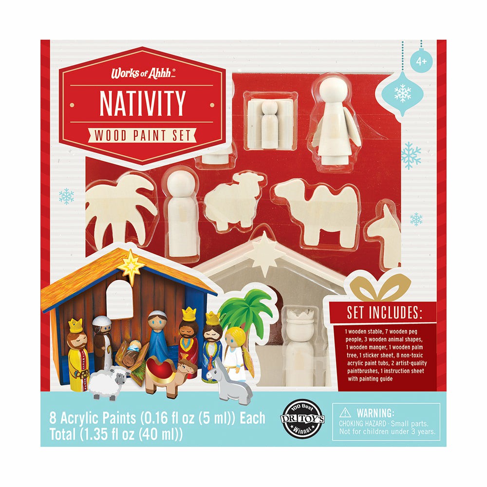 Drawing, Color & Painting | Masterpieces Works Of Ahhh Nativity Wood Painting Kit Arts & Crafts Drawing, Color & Painting