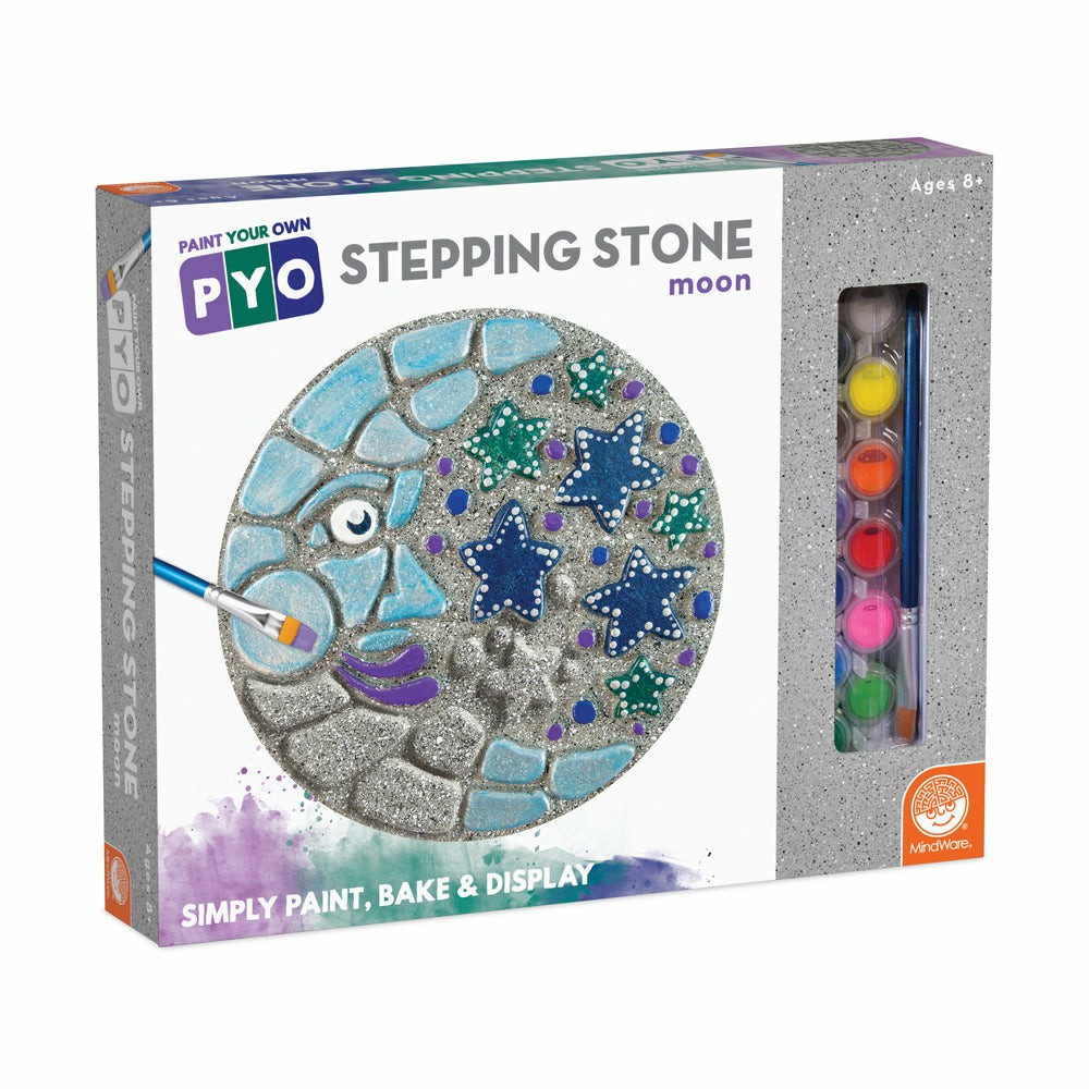 Drawing, Color & Painting | Mindware Paint Your Own Celestial Moon Stepping Stone Kit Arts & Crafts Drawing, Color & Painting