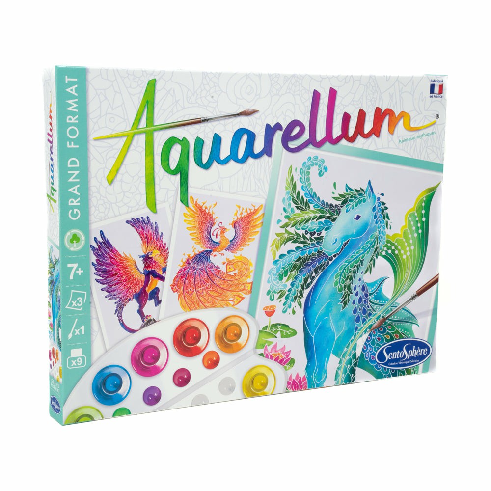 Drawing, Color & Painting | Sentosphere Aquarellum Mythical Animals Watercolor Art Kit Arts & Crafts Drawing, Color & Painting