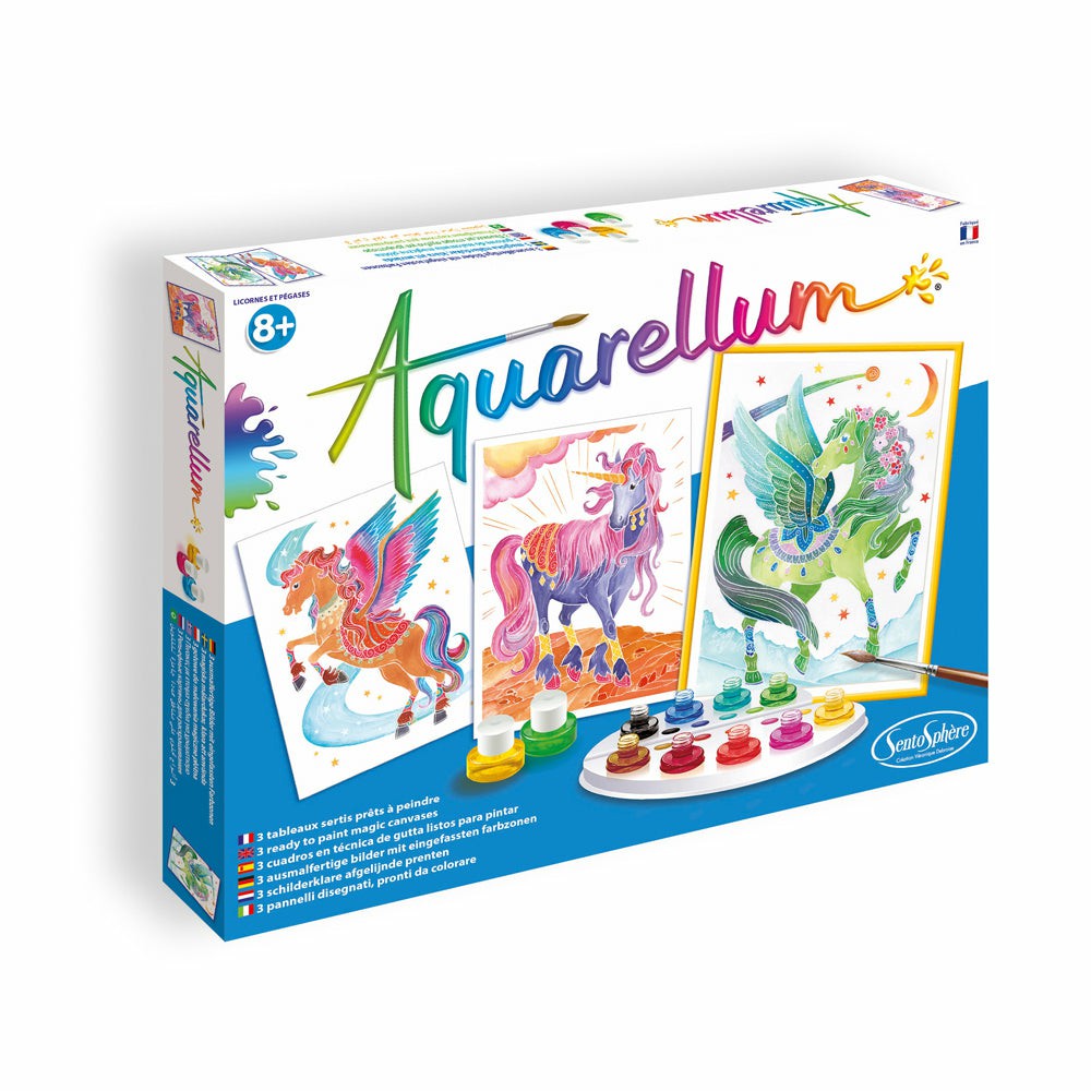 Drawing, Color & Painting | Sentosphere Aquarellum Unicorns & Pegasus Watercolor Art Set Arts & Crafts Drawing, Color & Painting