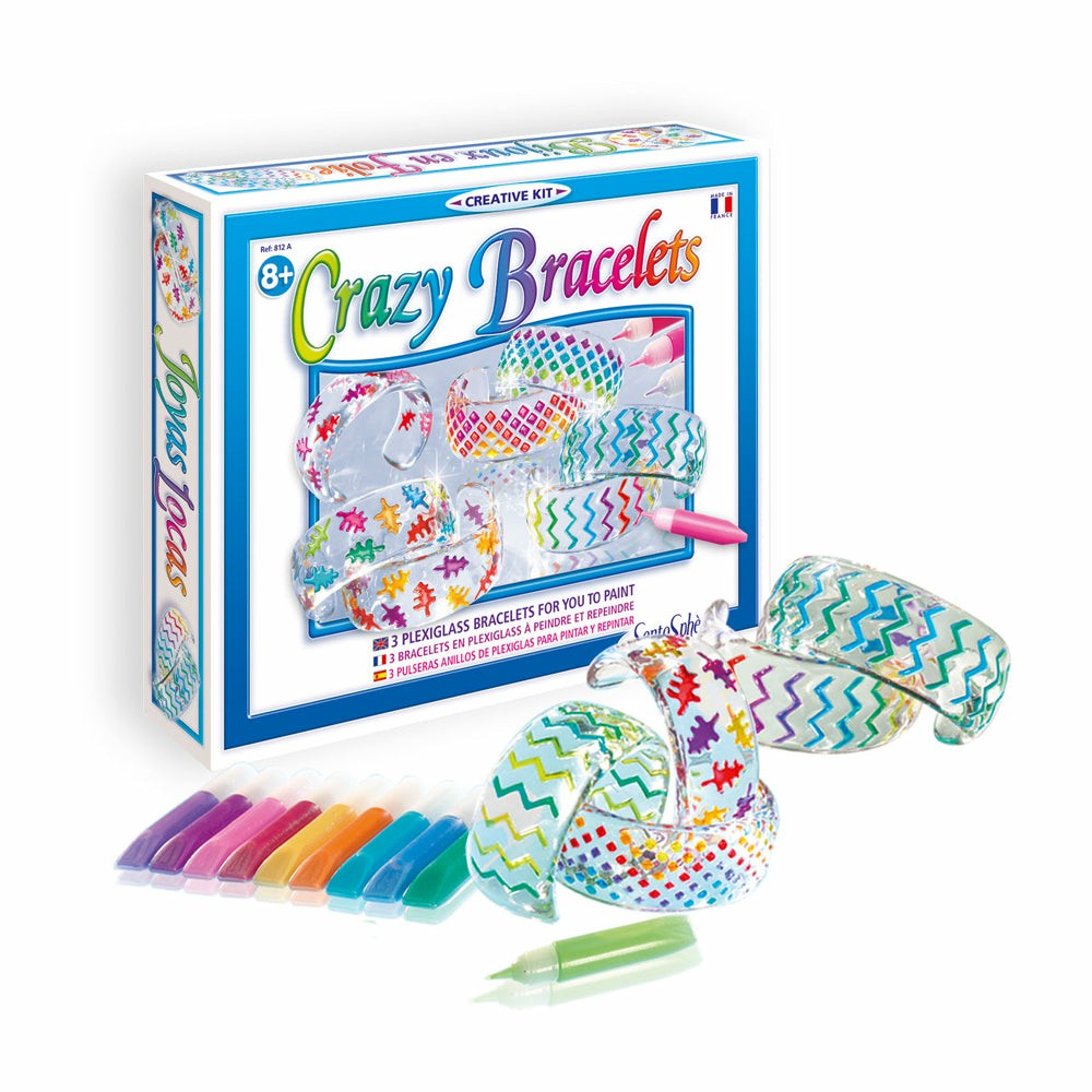 Drawing, Color & Painting | Sentosphere Usa Crazy Bracelets Creative Kit – Stain Glass Painting Set Arts & Crafts Drawing, Color & Painting