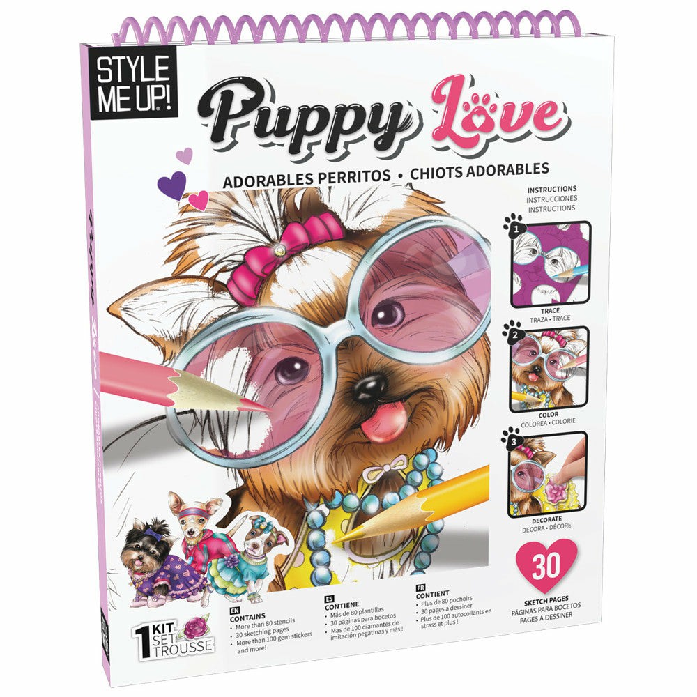 Drawing, Color & Painting | Style Me Up Puppy Love Deluxe Art Kit For Kids Arts & Crafts Drawing, Color & Painting