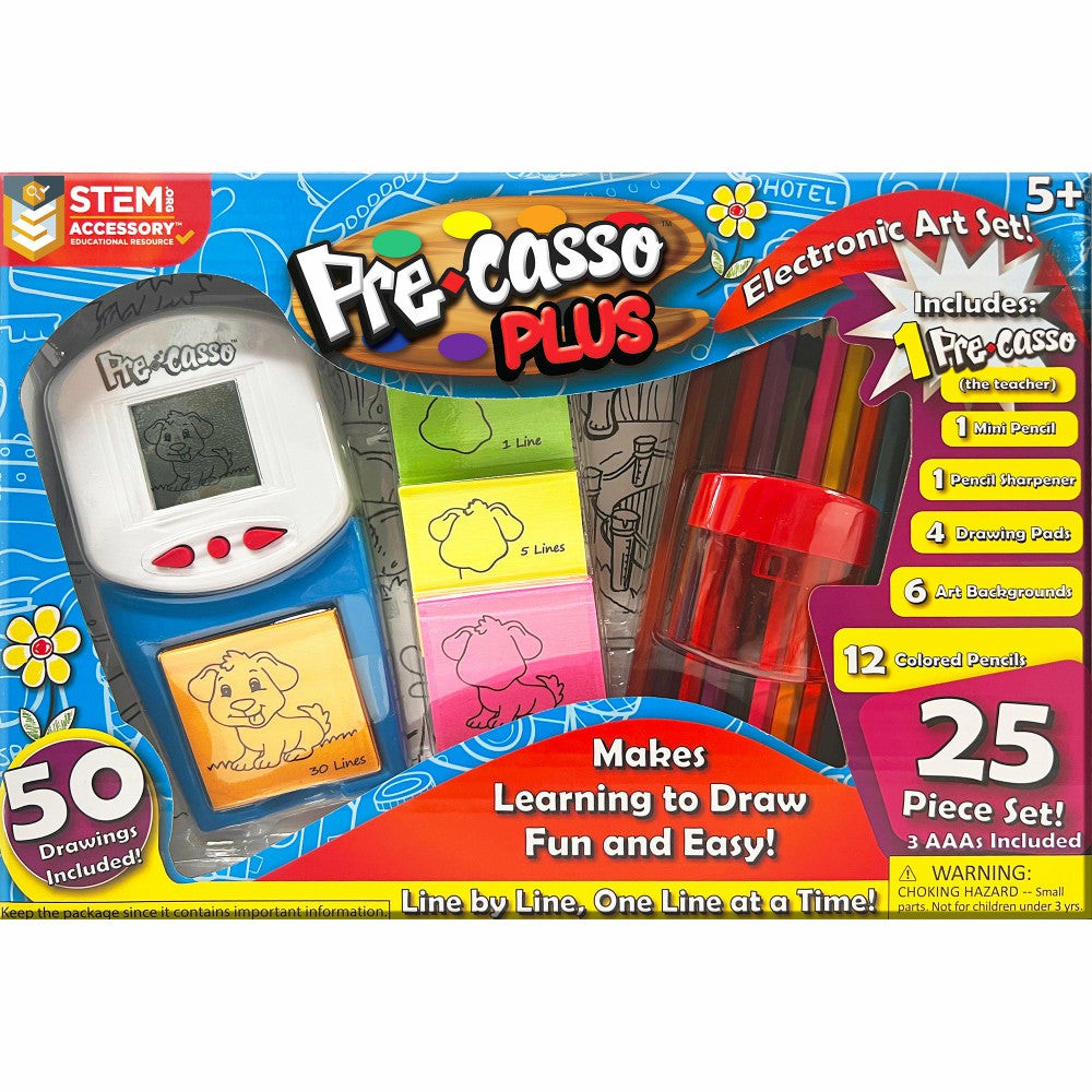 Drawing, Color & Painting | Top Secret Toys Precasso Plus Electronic Drawing Set For Kids Arts & Crafts Drawing, Color & Painting