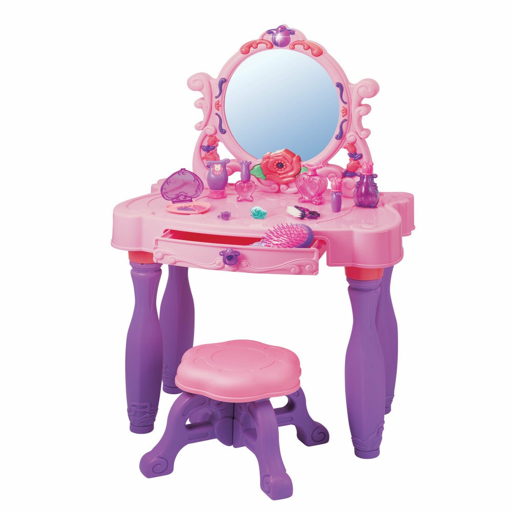 Dress Up & Accessories | Red Box 12-Piece Princess Vanity Playset With Light-Up Mirror Dress Up & Accessories Dress Up & Accessories