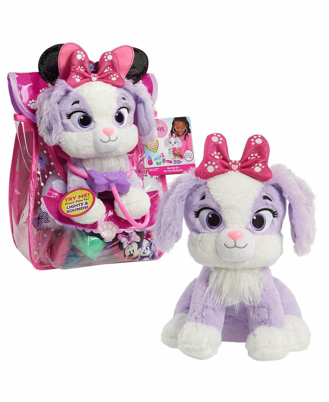 Dress Up | Disney Junior Minnie Mouse On-The-Go Pet Vet Backpack Set With Interactive Plush Dress Up Dress Up