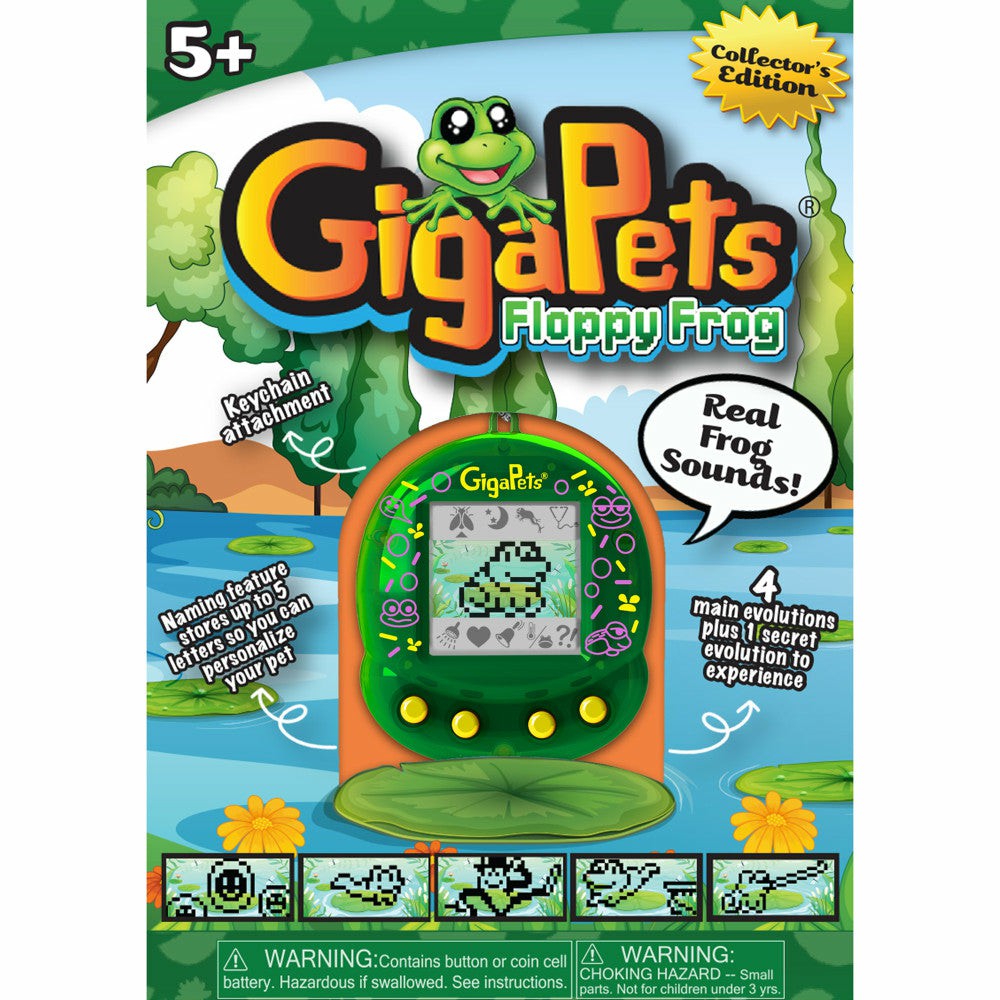 Electronics | Gigapets Floppy Frog Interactive Virtual Pet – Reinvented Classic, Ages 5+ Electronics Electronics