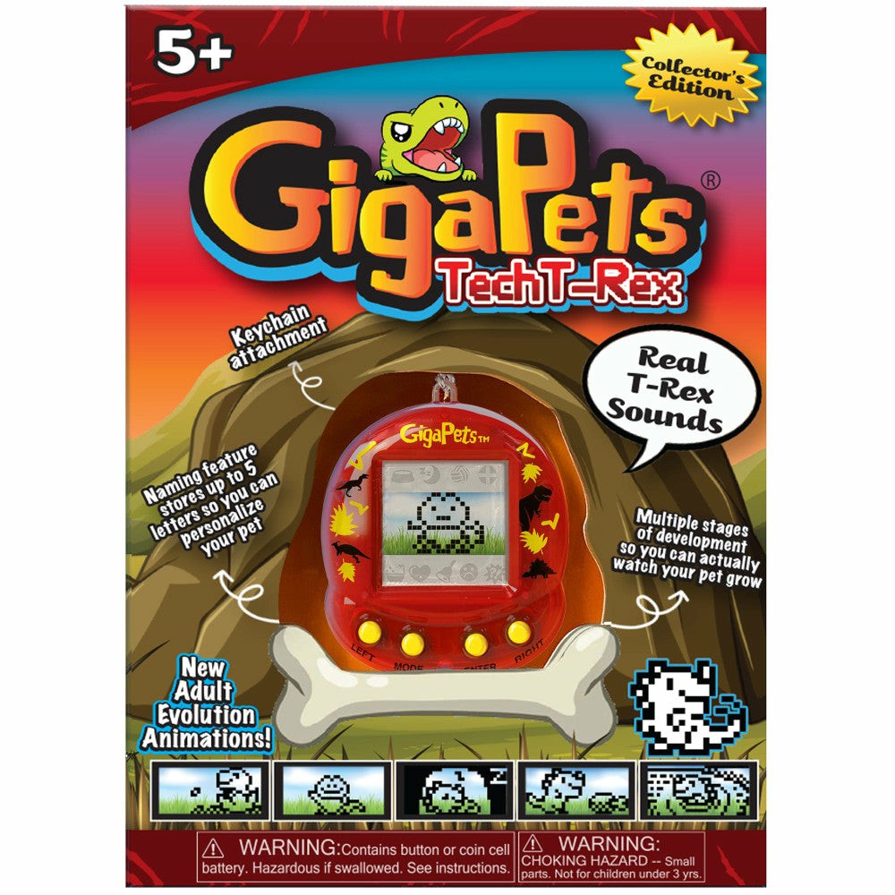 Electronics | Gigapets Tech T-Rex Interactive Virtual Pet – Collector’s Edition, Ages 5+ Electronics Electronics