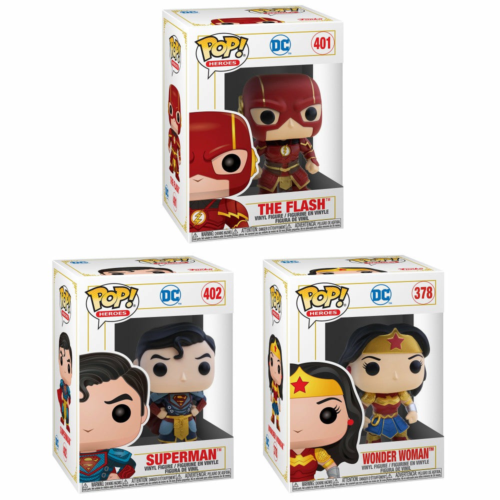 Fan Vault | Funko Heroes: Pop! Marvel Imperial Palace 3.75 Inch Vinyl Collectors Set – Flash, Superman, Wonder Woman Action Figures & Playsets Fan Vault