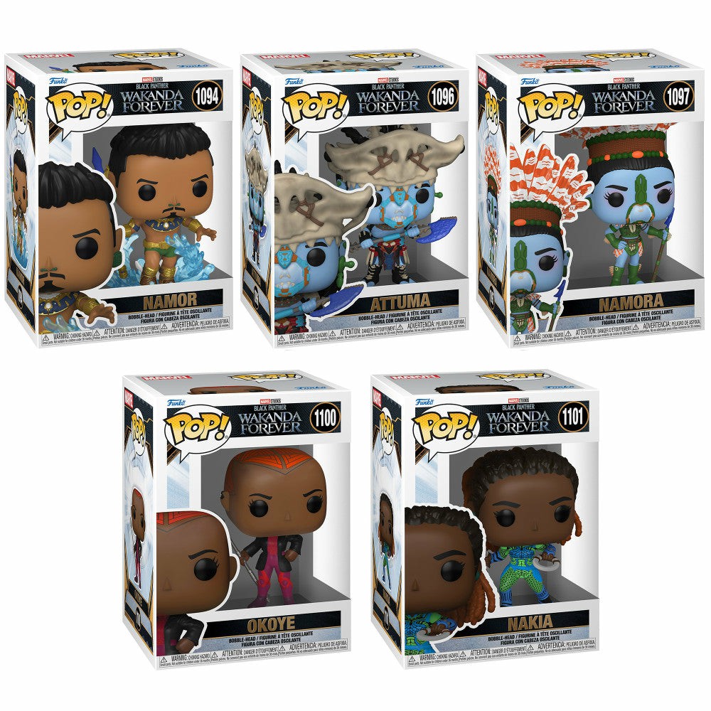 Fan Vault | Funko Pop! Marvel: Black Panther Wakanda Forever – 5 Figure Collector Set Action Figures & Playsets Fan Vault