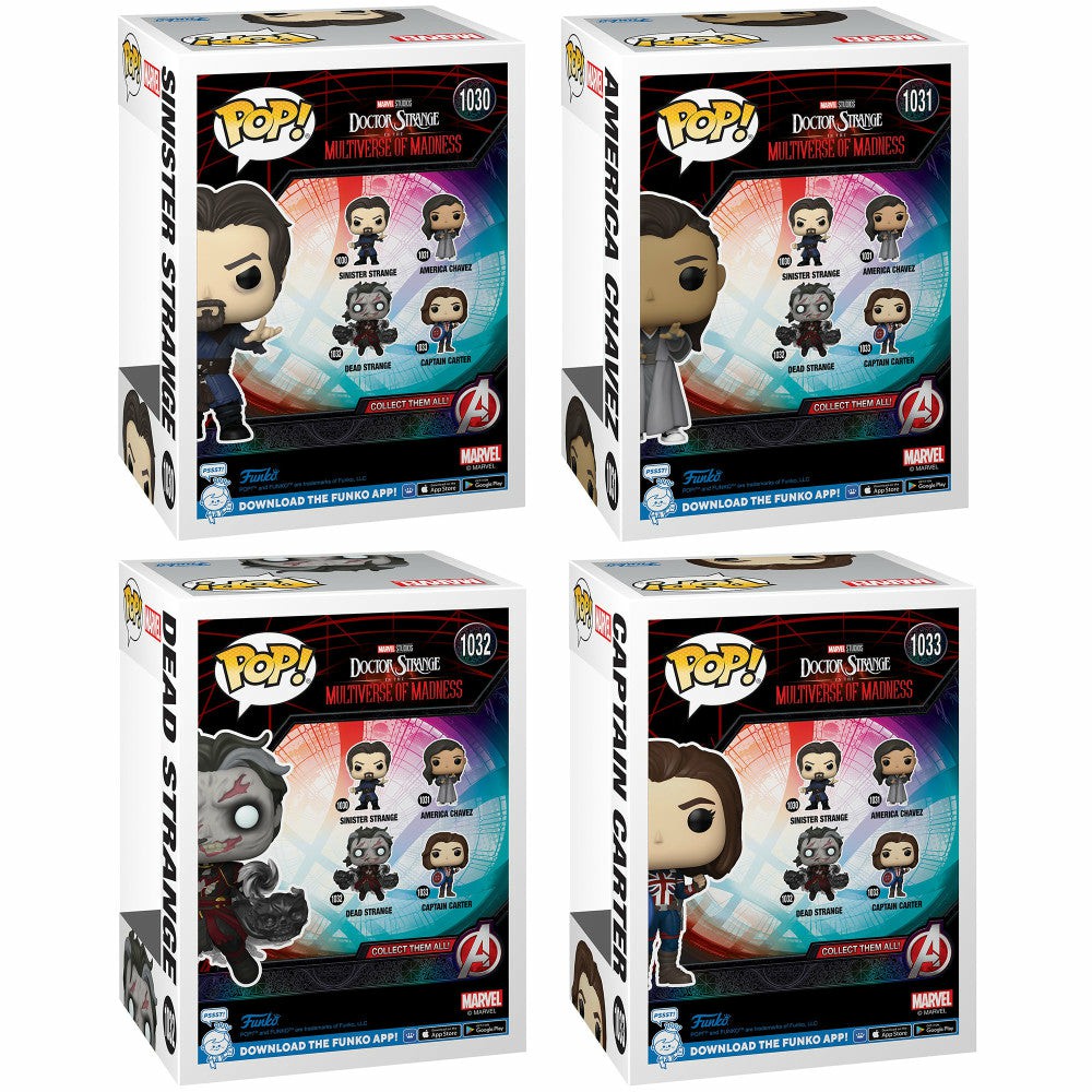 Fan Vault | Funko Pop! Marvel: Doctor Strange In The Multiverse Of Madness 4-Figure Collectors Set Action Figures & Playsets Fan Vault