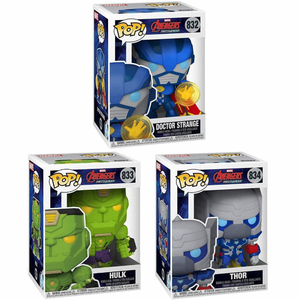 Fan Vault | Funko Pop! Marvel Mech Series Vinyl Collectors Set 2 – Exclusive Super Heroes Action Figures & Playsets Fan Vault