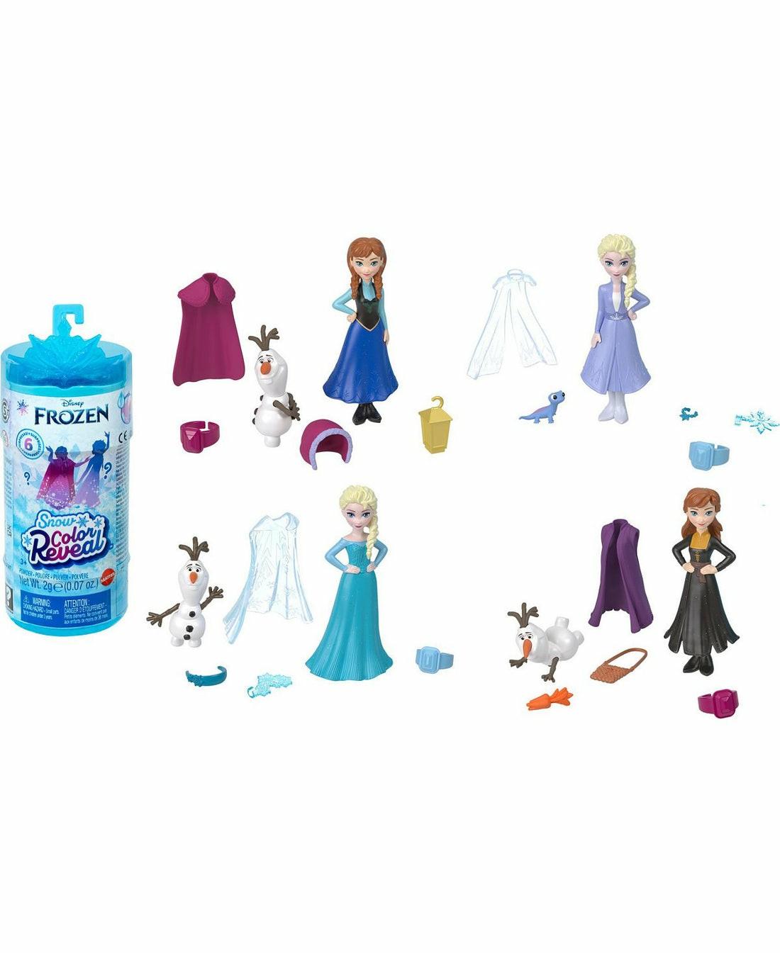 Fashion Dolls | Disney Princess Frozen Snow Color Reveal Doll With Magical Surprises Dolls & Stuffed Animals Fashion Dolls