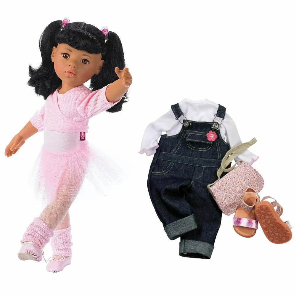 Fashion Dolls | Gotz 19.5 Inch Ballet-Themed Doll – Hannah With Black Hair And Bangs Dolls & Stuffed Animals Fashion Dolls