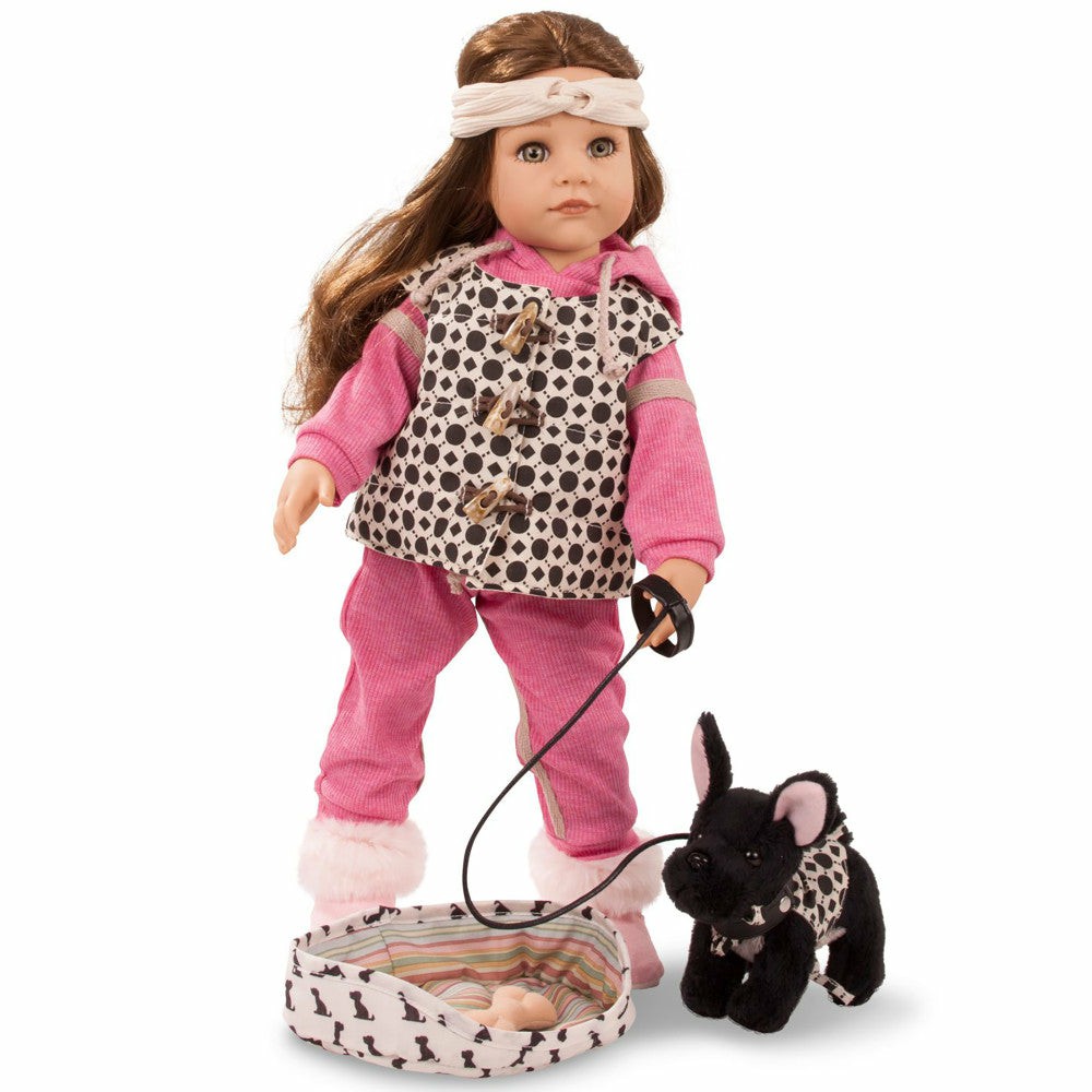 Fashion Dolls | Gotz Hannah Staycation – 19.5 In Poseable Vinyl Doll With Puppy Dolls & Stuffed Animals Fashion Dolls