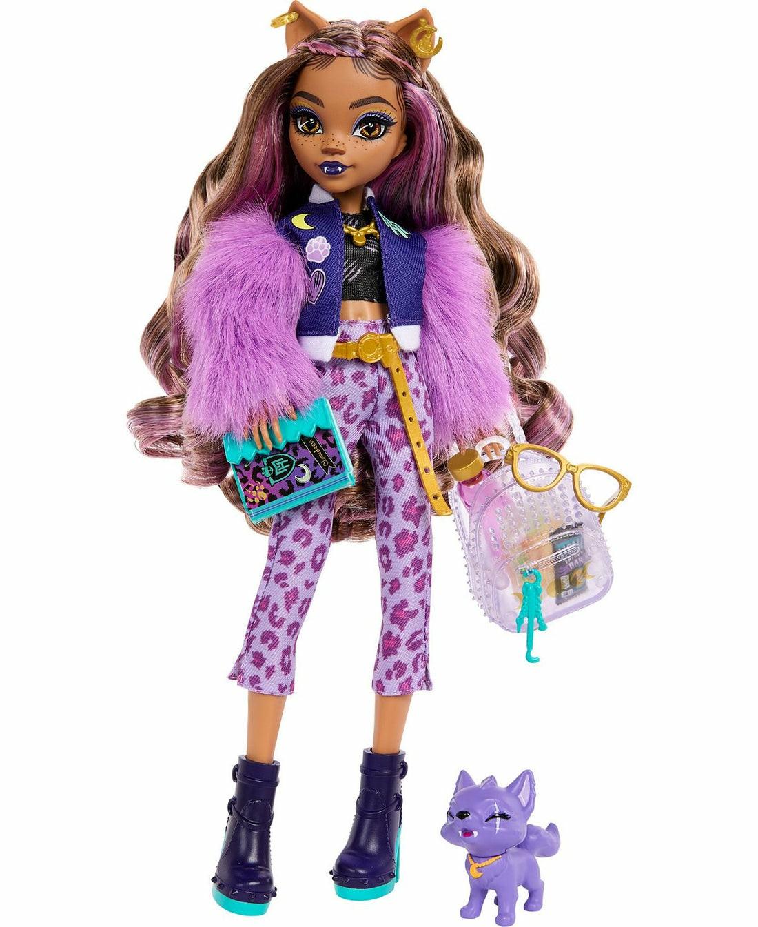 Fashion Dolls | Monster High Clawdeen Wolf Fashion Doll With Pet Crescent And Stylish Accessories Dolls & Stuffed Animals Fashion Dolls