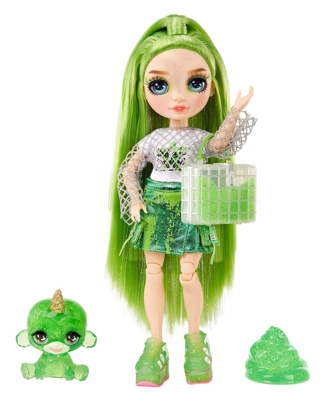 Fashion Dolls | Rainbow High 11-Inch Fashion Doll – Jade Hunter With Slime And Pet Dolls & Stuffed Animals Fashion Dolls