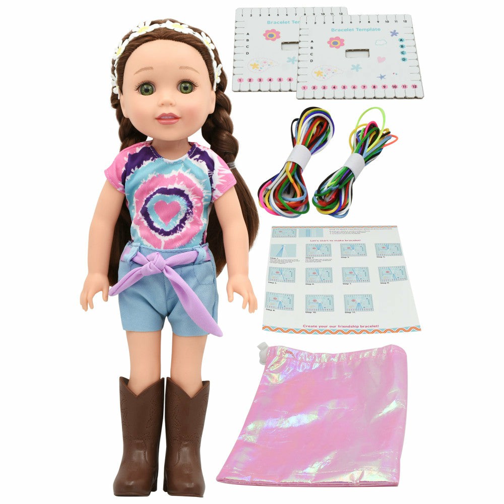 Fashion Dolls | Style Dreamers Friendship Bracelet Maker Kit With 14″ Styling Doll Dolls & Stuffed Animals Fashion Dolls