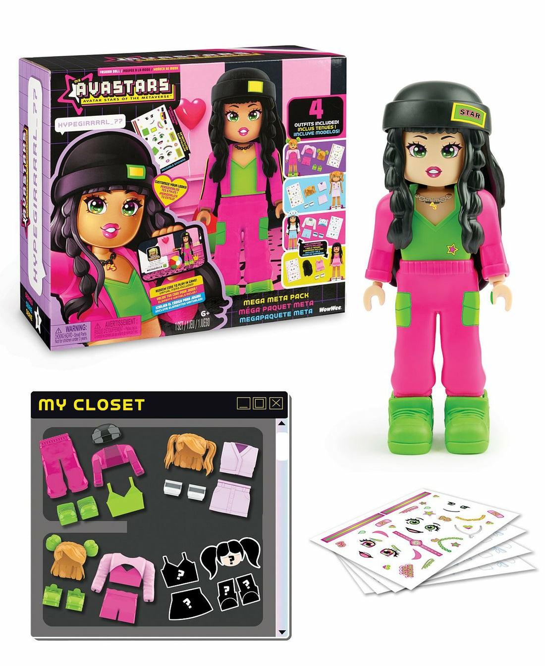 Fashion Dolls | Wowwee Avastars Hypegirl Fashion Doll – Mega Meta Look Pack Dolls & Stuffed Animals Fashion Dolls