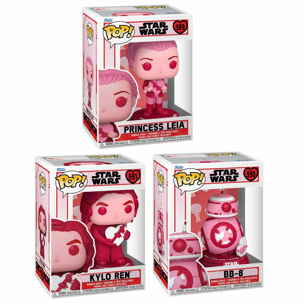 Funko | Funko Pop! Star Wars Valentines 3.75 Inch Vinyl Collectors Set – Season 3 Action Figures & Playsets Funko