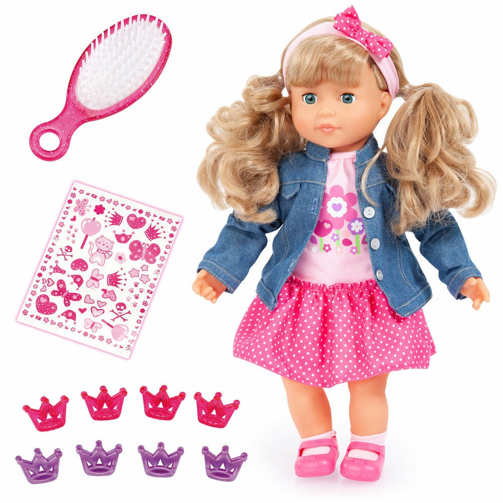 Interactive Dolls & Pets | Bayer Design 16-Inch Interactive Doll – My First Charlene With Sounds Dolls & Stuffed Animals Interactive Dolls & Pets