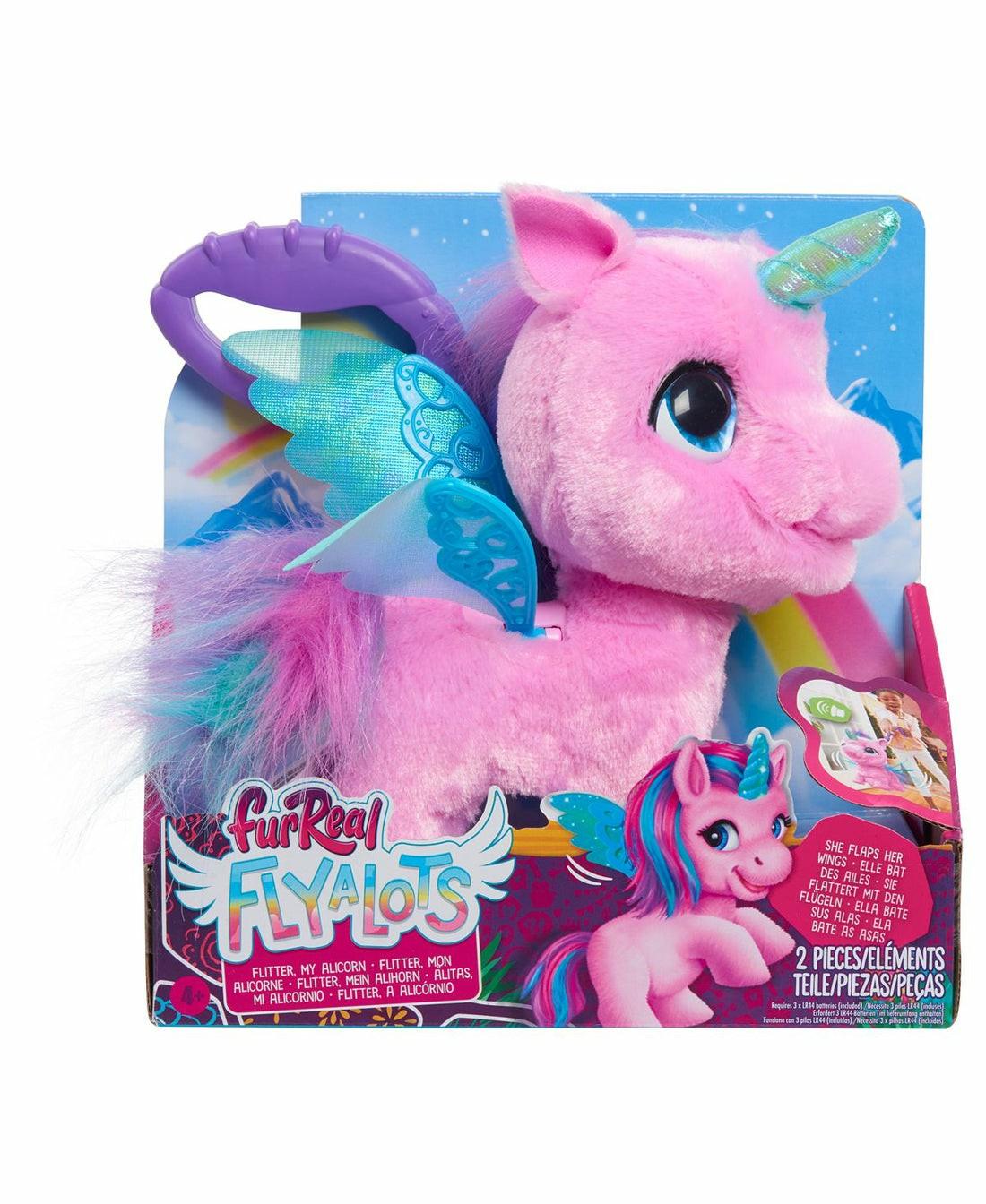 Interactive Dolls & Pets | Furreal Friends Fly-A-Lots Alicorn Interactive Plush Toy, Pink Teal Purple Dolls & Stuffed Animals Interactive Dolls & Pets