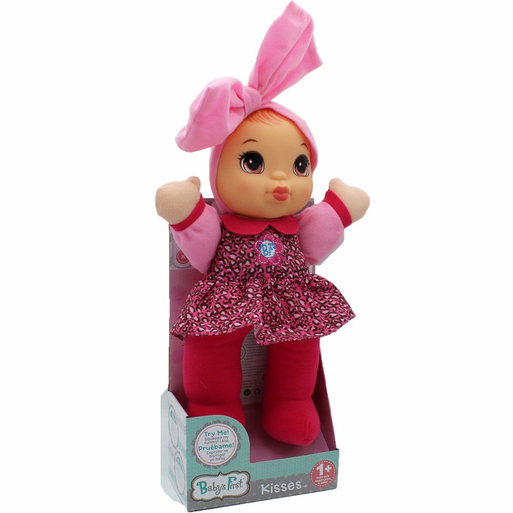 Interactive Dolls & Pets | Goldberger 13-Inch Baby’s First Kisses Bilingual Doll – Pink Outfit Dolls & Stuffed Animals Interactive Dolls & Pets