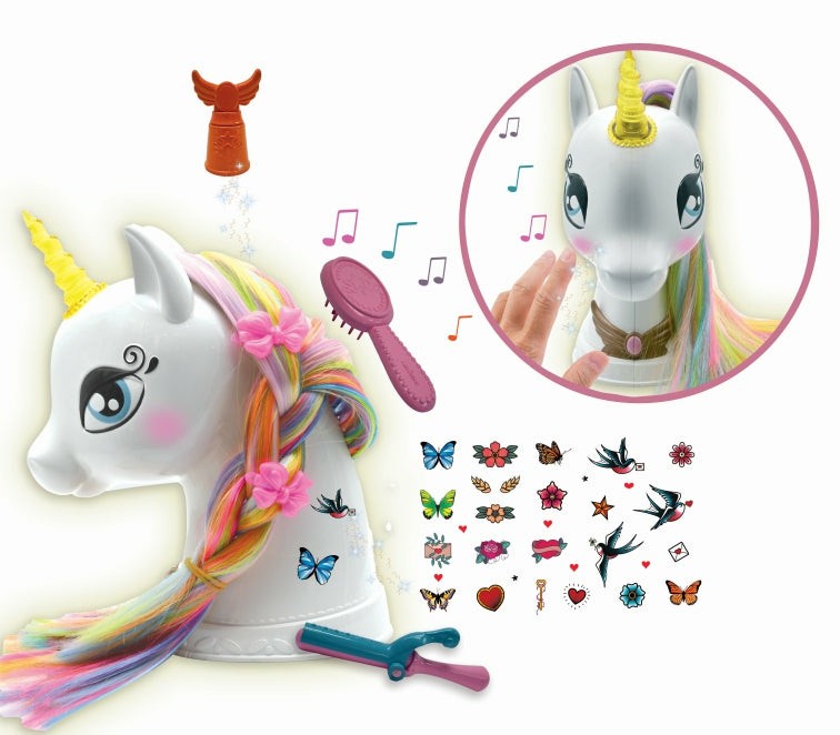 Interactive Dolls & Pets | Lexibook Interactive Unicorn Styling Head – Magical Playset Dolls & Stuffed Animals Interactive Dolls & Pets