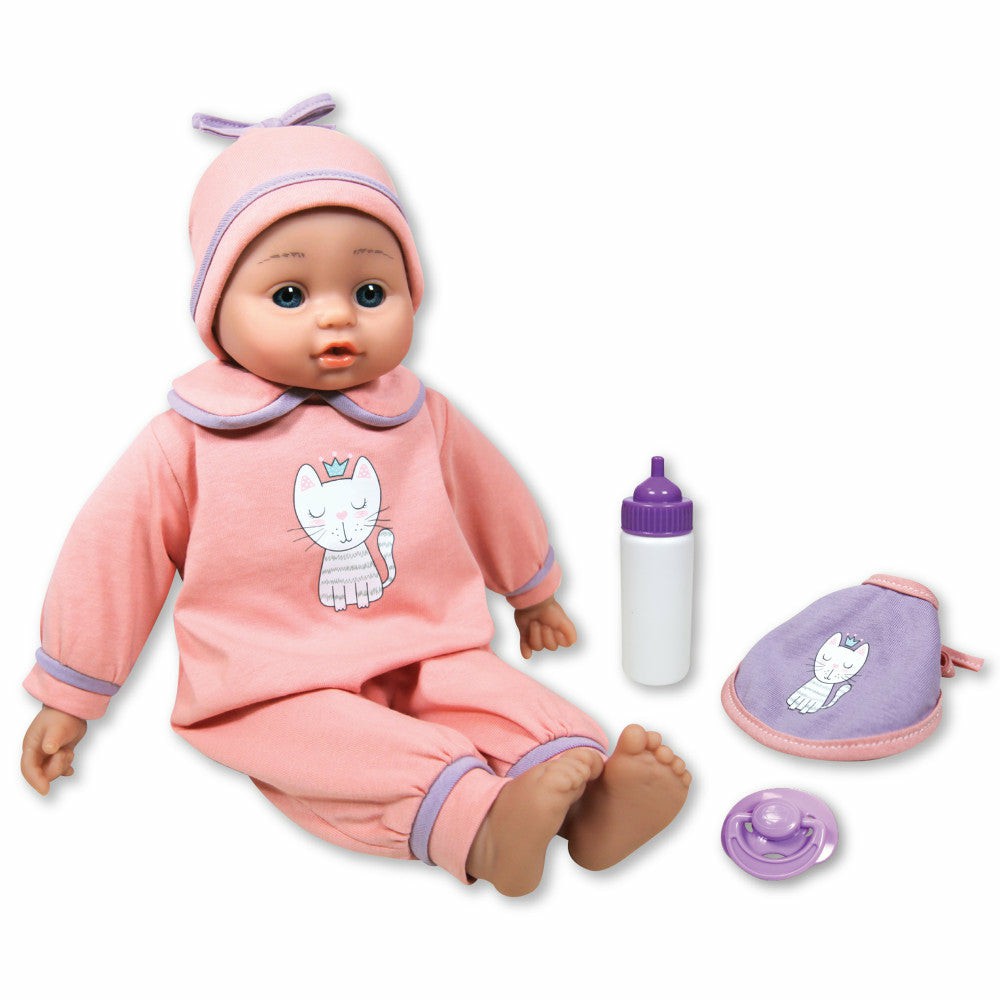 Interactive Dolls & Pets | Lissi 15-Inch Interactive Baby Doll Jamie – Pink Kitty Outfit, Ideal For Kids Ages 2+ Dolls & Stuffed Animals Interactive Dolls & Pets