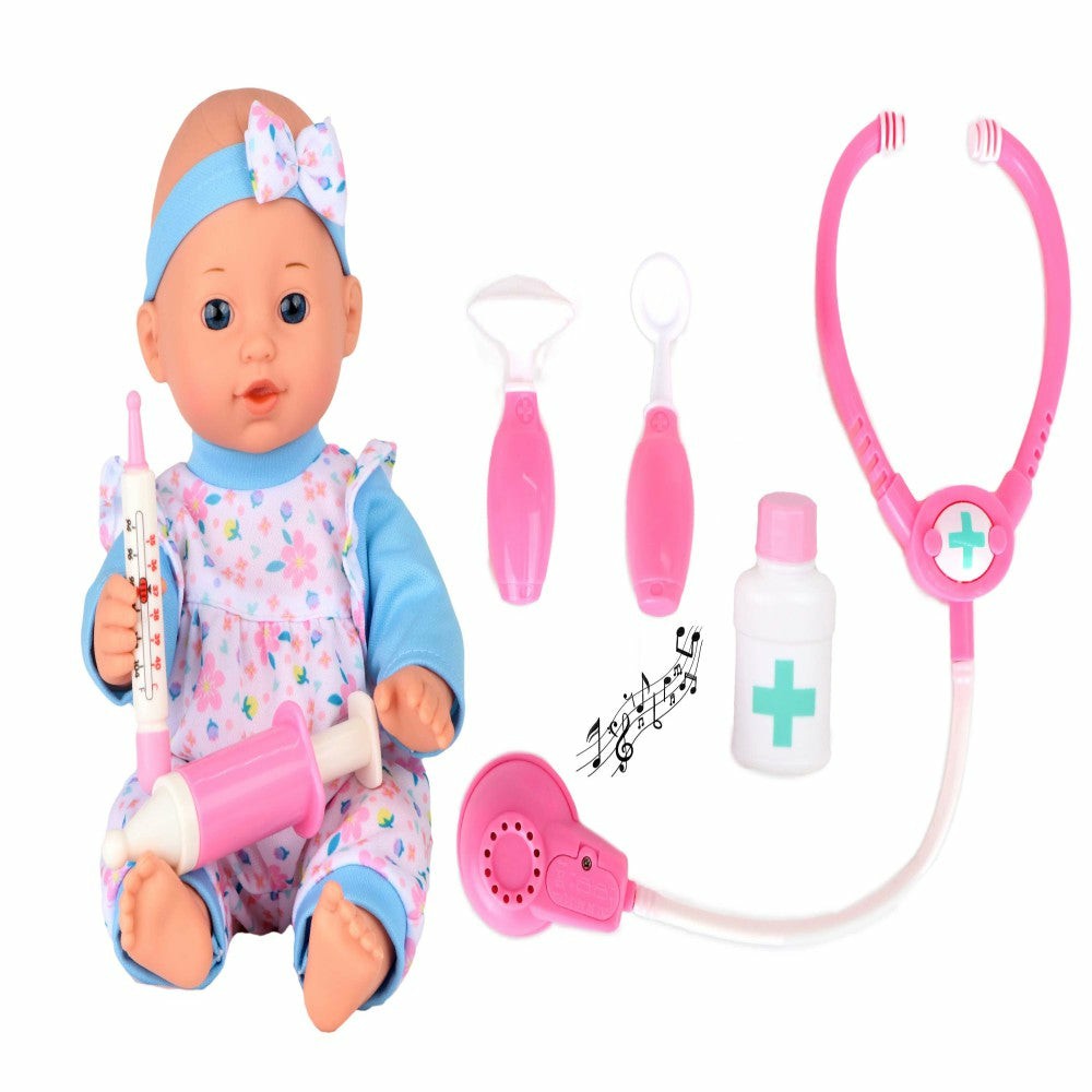 Interactive Dolls & Pets | Toys’R’Us 12-Inch Baby Doll With Interactive Medical Playset Dolls & Stuffed Animals Interactive Dolls & Pets