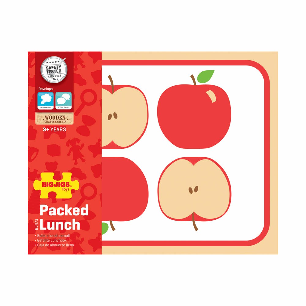 Kitchens & Play Food | Bigjigs Toys Wooden Packed Lunch Playset Kitchens & Play Food Kitchens & Play Food