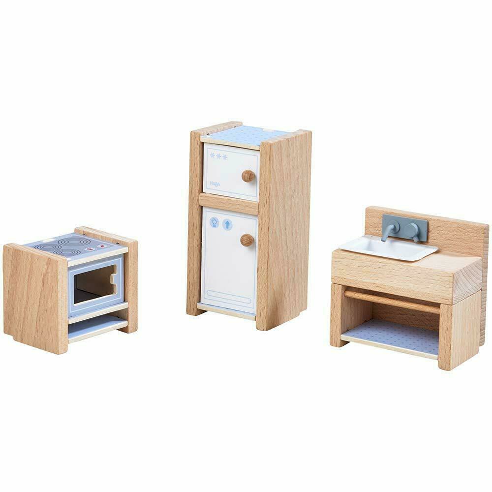 Kitchens & Play Food | Haba Little Friends Kitchen Room Set – Colorful Wooden Playset Kitchens & Play Food Kitchens & Play Food