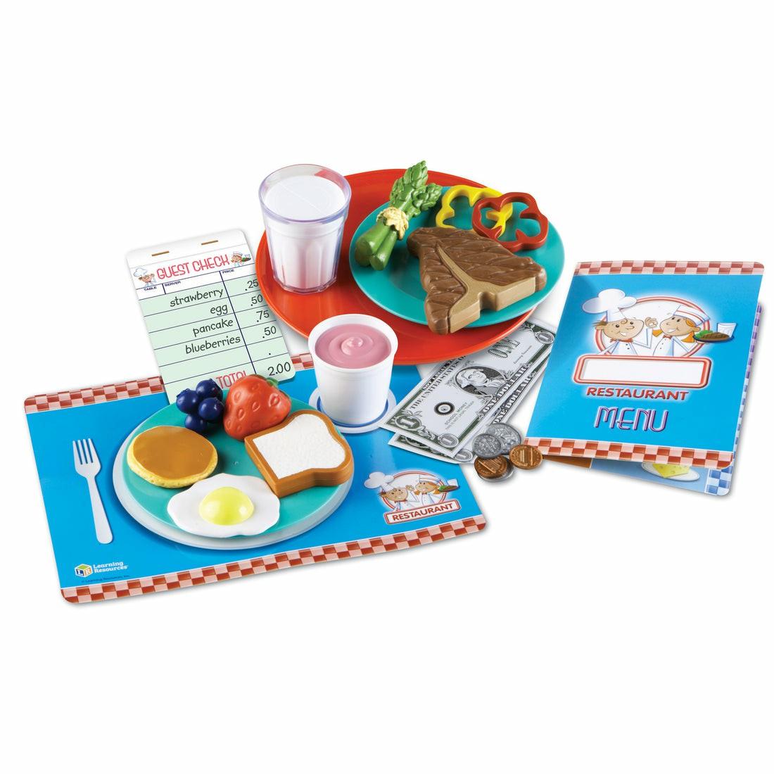 Kitchens & Play Food | Learning Resources Serve It Up! Play Restaurant – Complete Pretend Playset Kitchens & Play Food Kitchens & Play Food