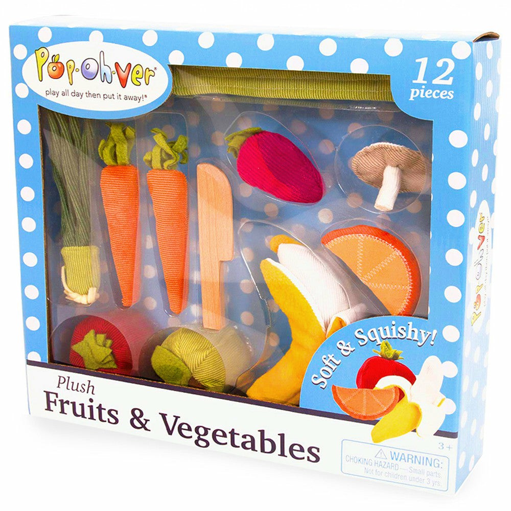 Kitchens & Play Food | Popohver Deluxe Plush Fruits & Vegetables Pretend Play Set Kitchens & Play Food Kitchens & Play Food