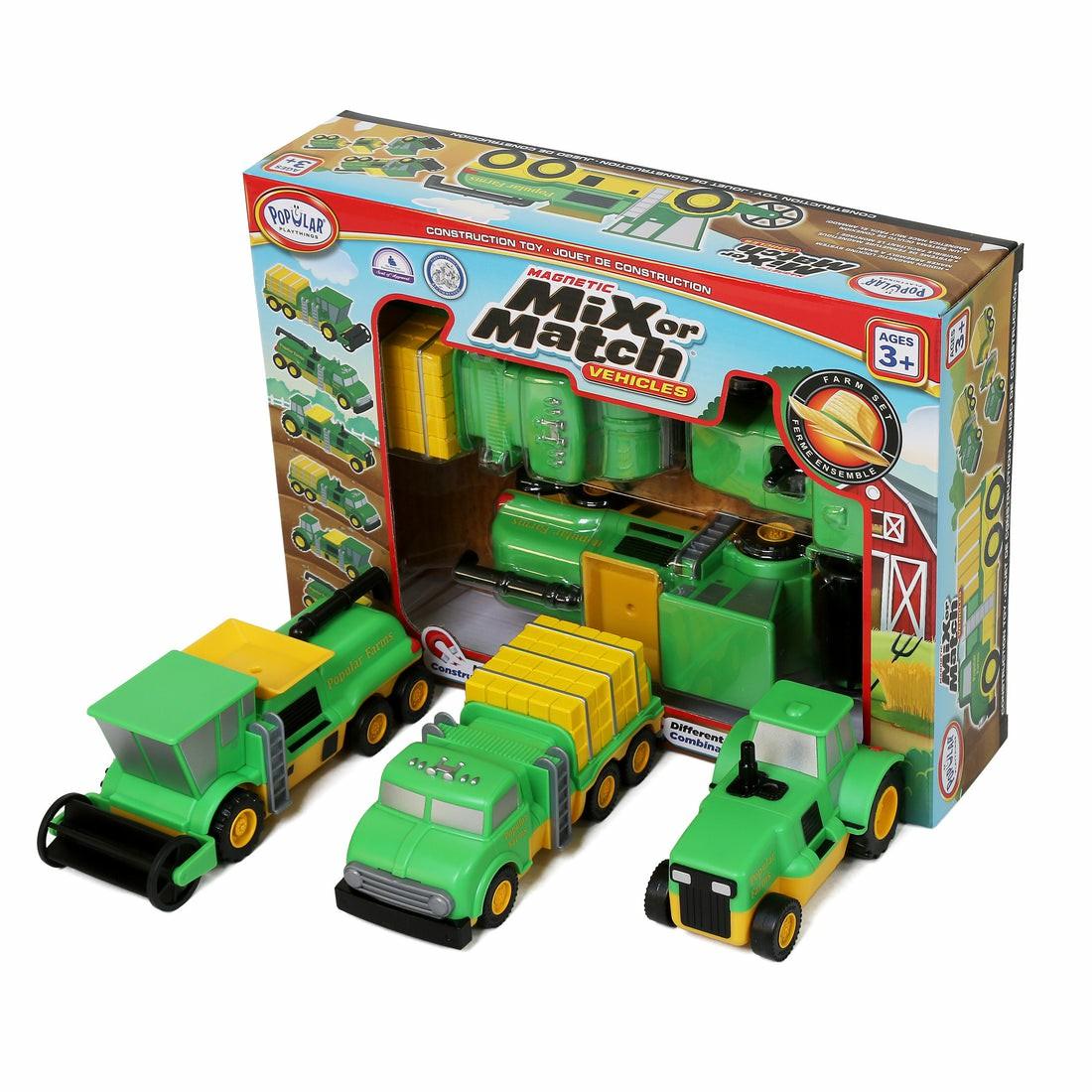 Magnetic Tiles & Building Sets | Popular Playthings Magnetic Mix Or Match Vehicles, Farm Set Building Blocks & Sets Magnetic Tiles & Building Sets