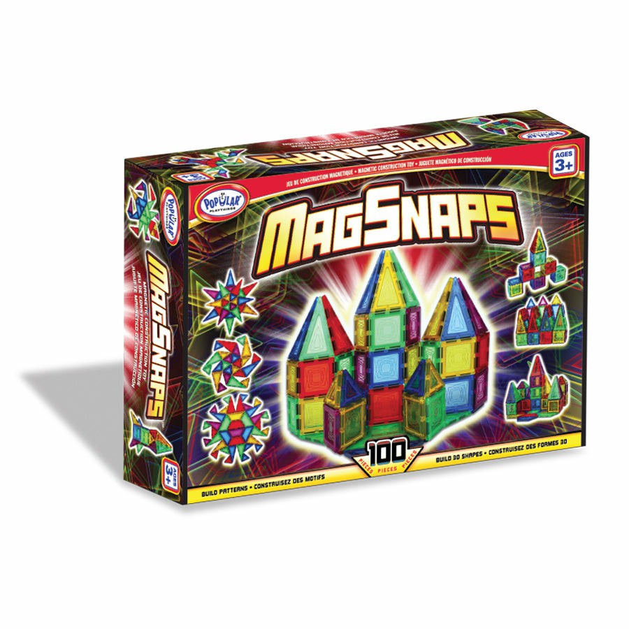 Magnetic Tiles & Building Sets | Popular Playthings Magsnaps 100 Piece Magnetic Building Set Building Blocks & Sets Magnetic Tiles & Building Sets