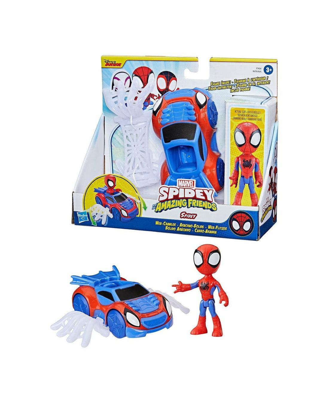 Marvel | Marvel Spidey And His Amazing Friends 4″ Web Crawler Playset With Action Figure Action Figures & Playsets Marvel