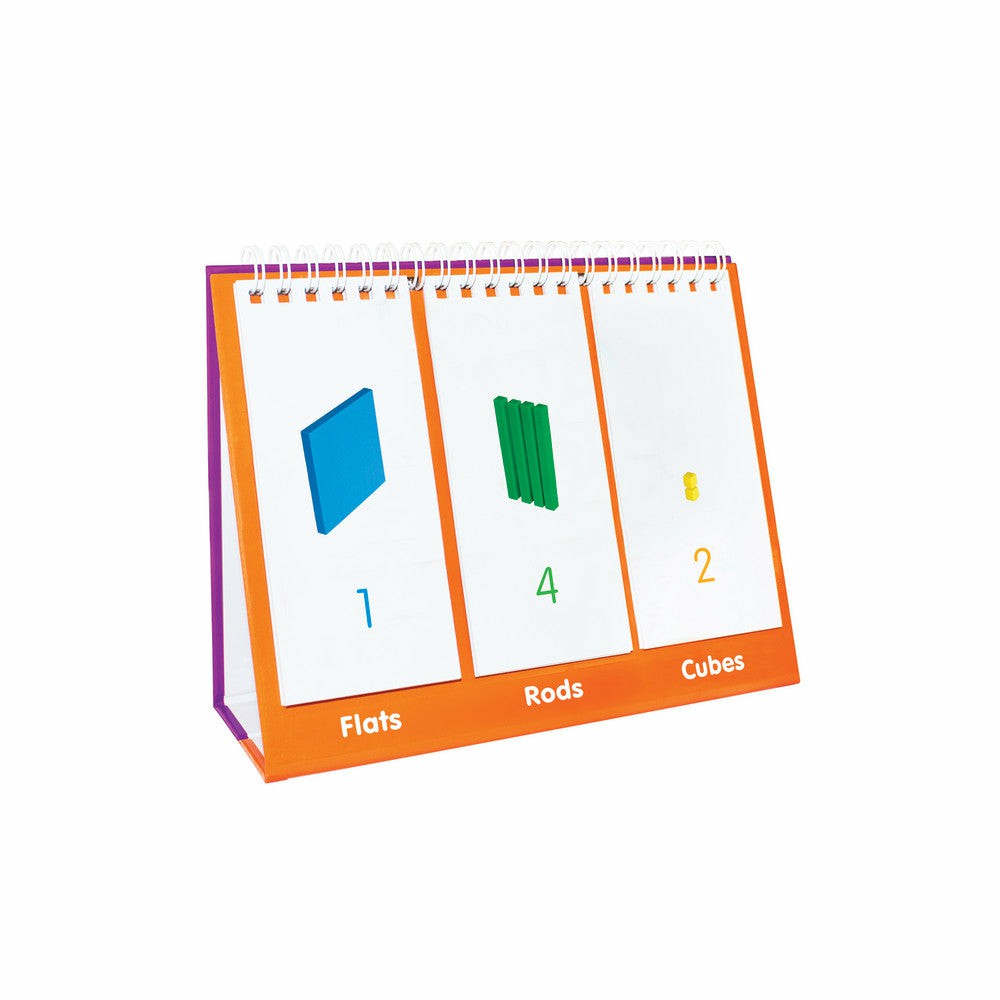 Math, Counting & Time | Junior Learning Base Ten Flip Card Set – Educational Math Tool Learning & Development Math, Counting & Time