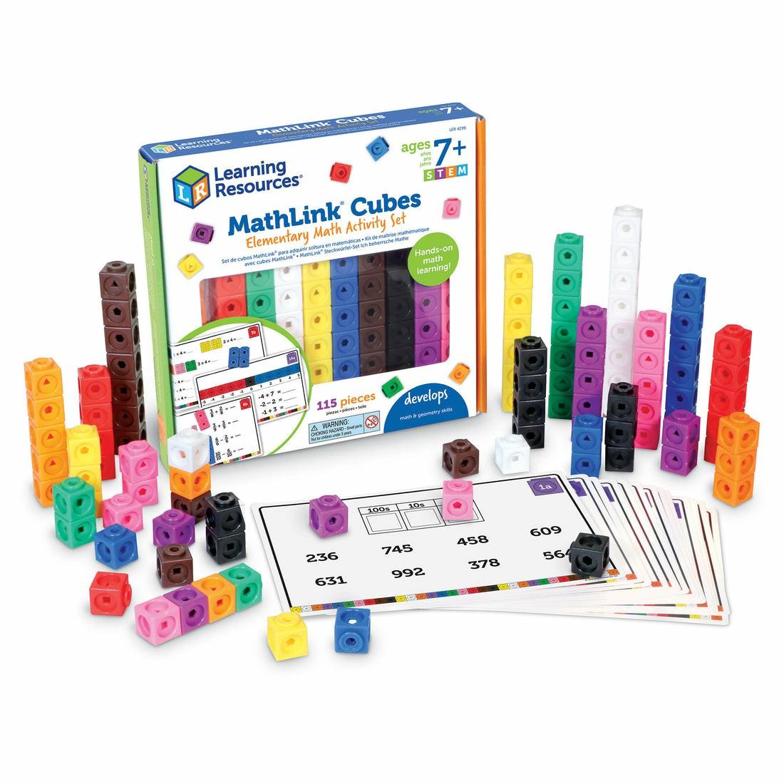 Math, Counting & Time | Learning Resources Mathlink Cubes – Early Math Activity Set – 115 Pieces Learning & Development Math, Counting & Time