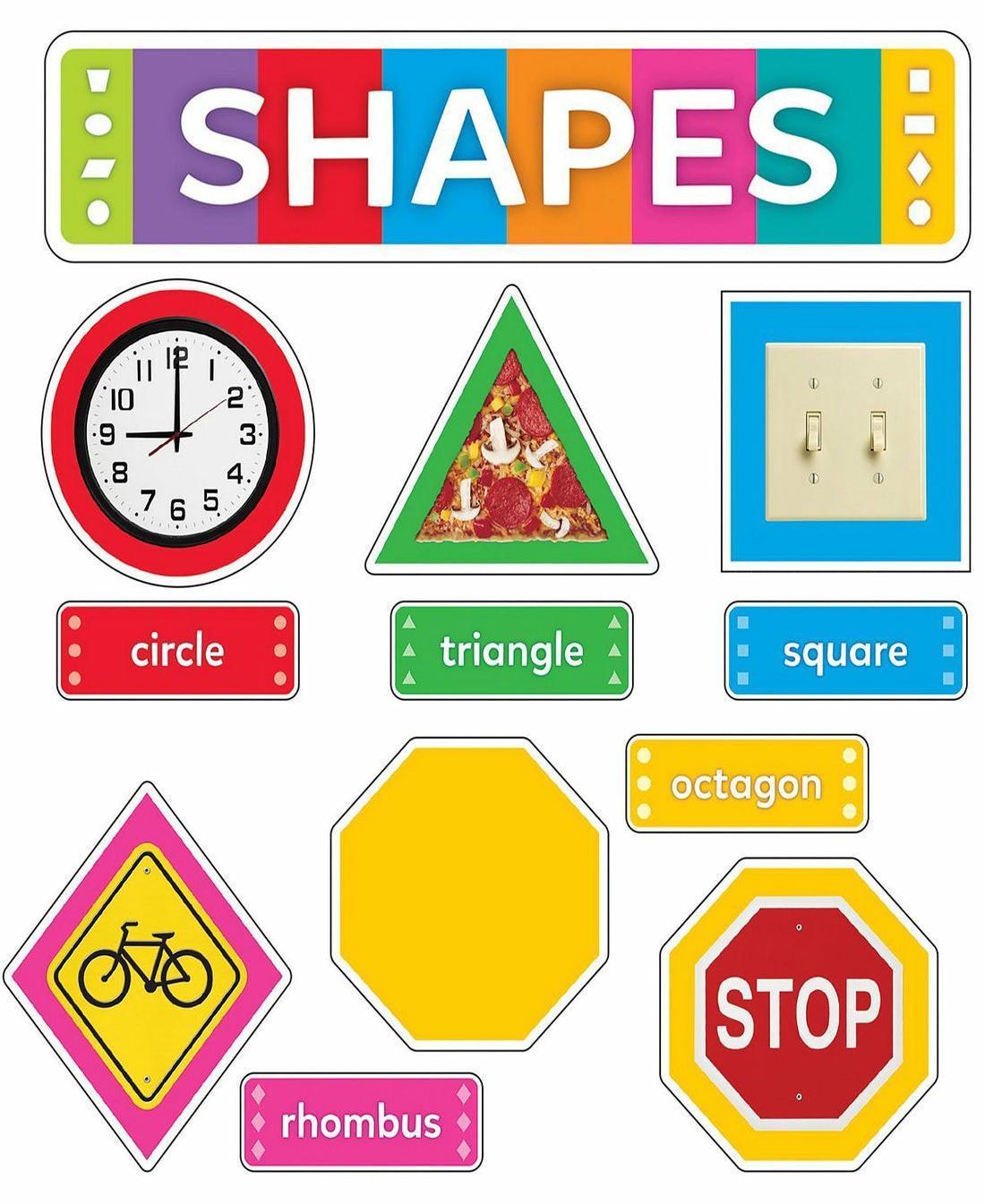 Math, Counting & Time | Shapes All Around Us – Geometric Learning Set – Educational Toy Learning & Development Math, Counting & Time