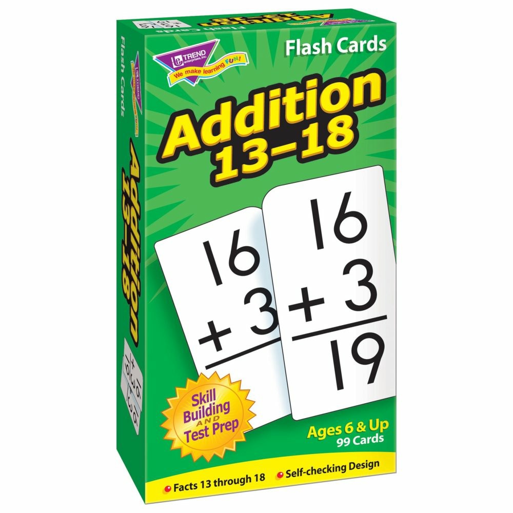 Math, Counting & Time | Skill Drill Addition Flash Cards: Master Math Facts 13-18 Learning & Development Math, Counting & Time