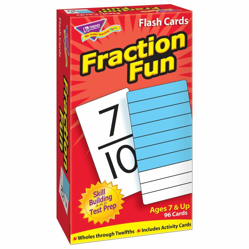 Math Toys | Fraction Fun Skill Drill Flash Cards – Educational Math Game Math Toys Math Toys