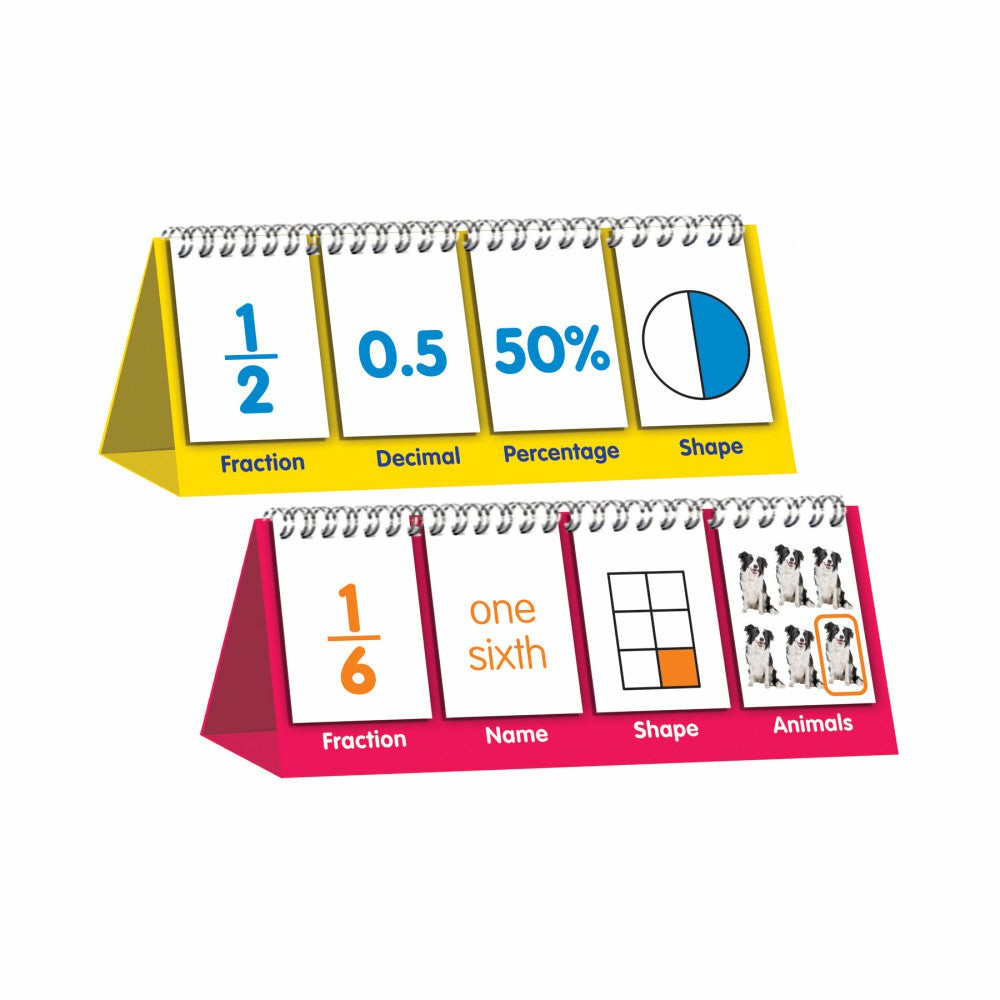 Math Toys | Junior Learning Fraction Flips – Educational Flip Card Set Math Toys Math Toys