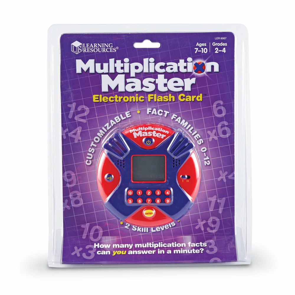 Math Toys | Learning Resources Multiplication Master Electronic Flash Card – Math Skill Builder Math Toys Math Toys