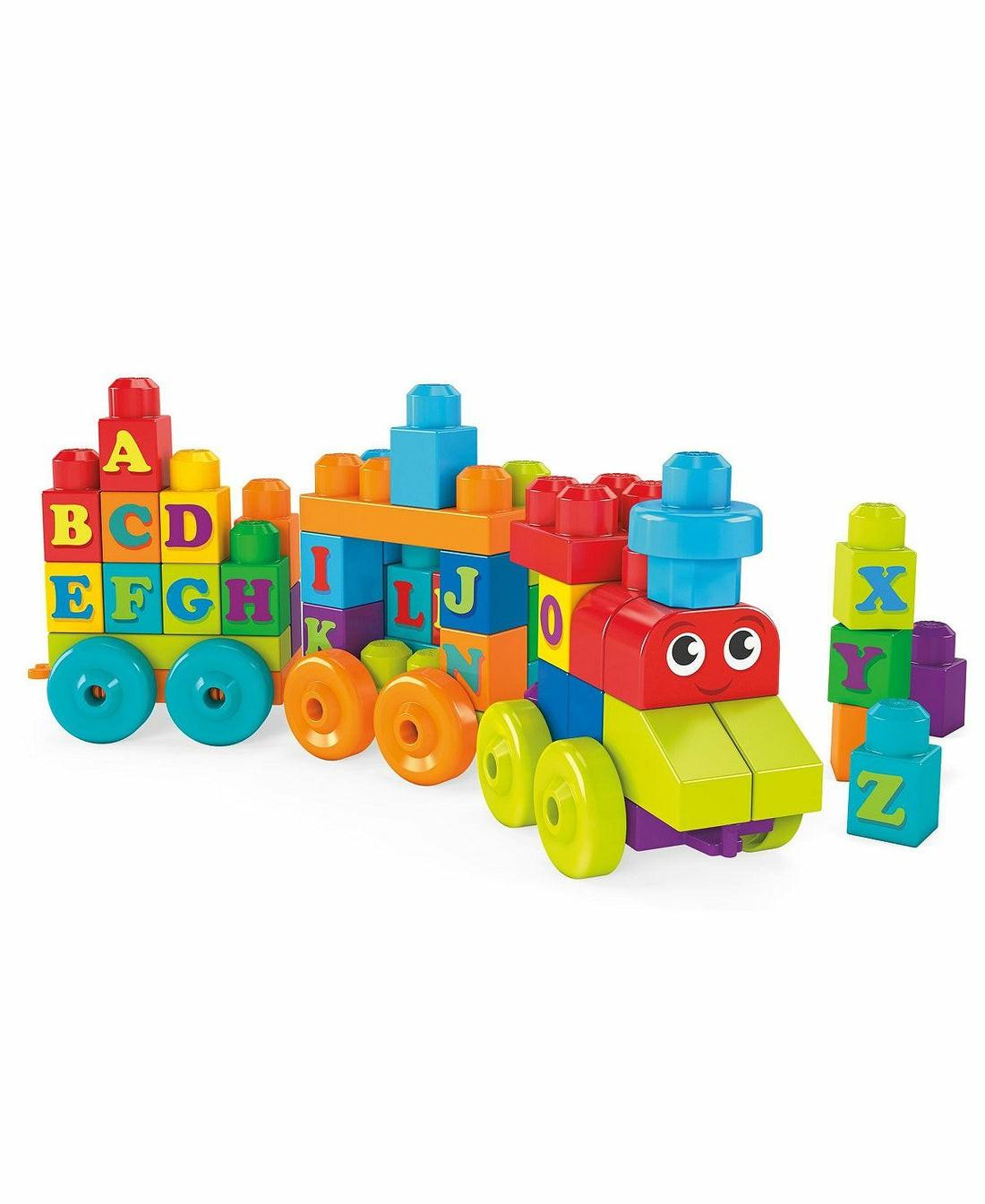 Mega Bloks | Mega Bloks First Builders 60-Piece Abc Learning Train Set Building Blocks & Sets Mega Bloks