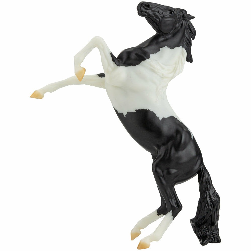 Miniature & Collectible Dolls | Breyer Freedom Series 1:12 Scale Black Pinto Mustang Model Horse Dolls & Stuffed Animals Miniature & Collectible Dolls