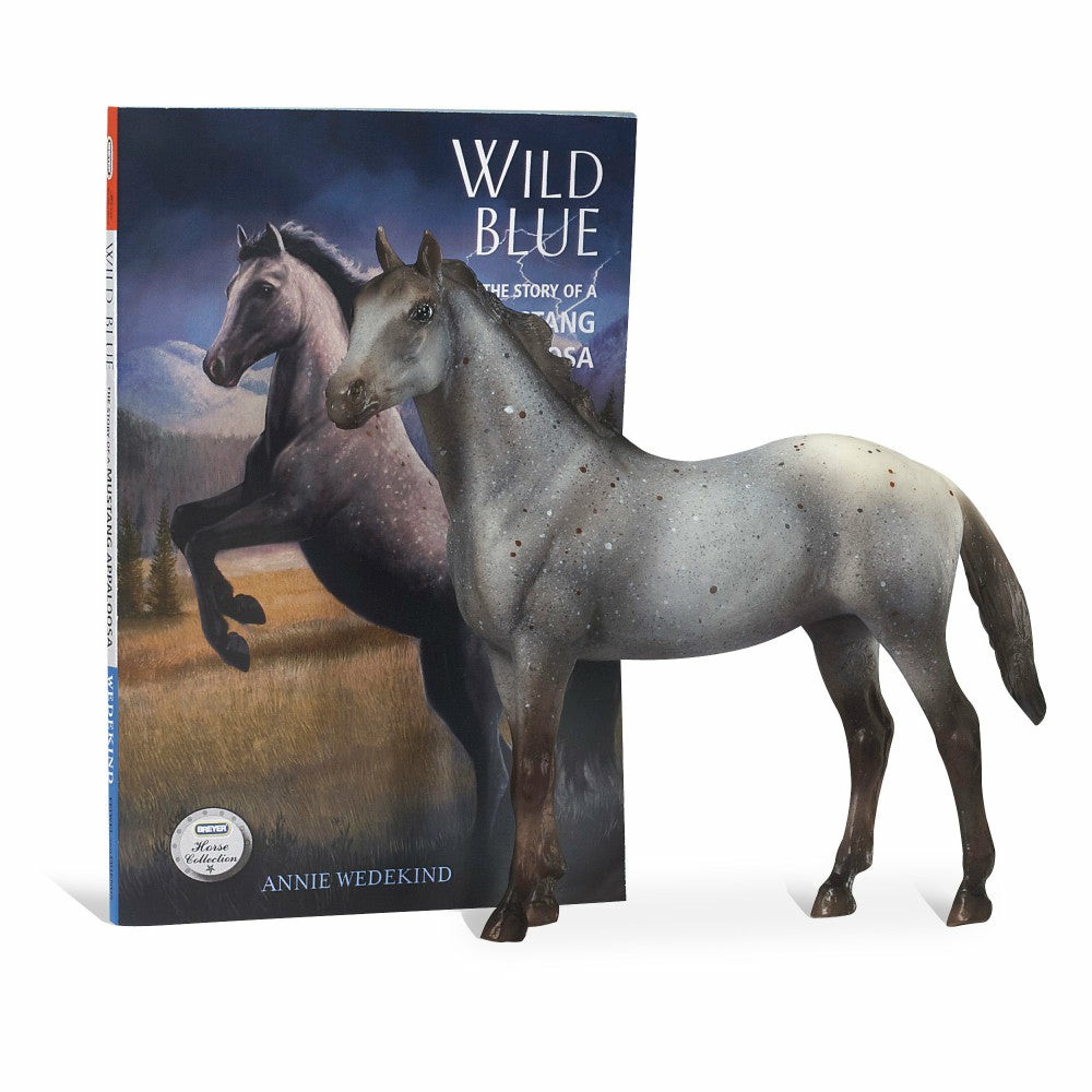 Miniature & Collectible Dolls | Breyer Wild Blue Horse Figurine And Book Set – Freedom Series Dolls & Stuffed Animals Miniature & Collectible Dolls