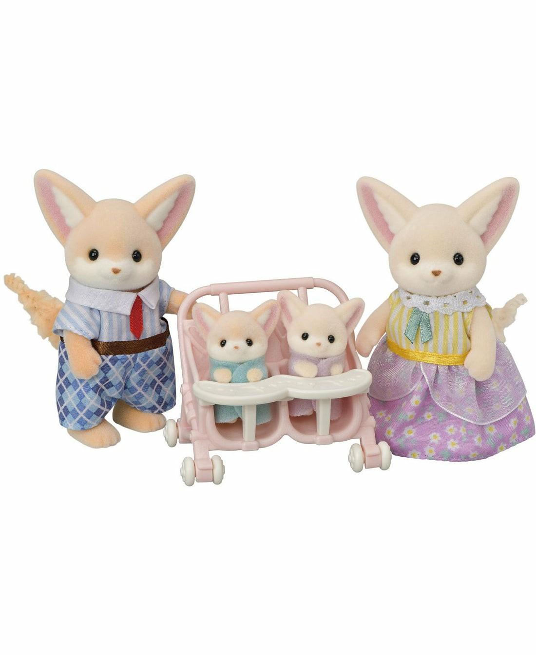 Miniature & Collectible Dolls | Calico Critters Fennec Fox Family – Collectable Doll Figures Set Of 4 Dolls & Stuffed Animals Miniature & Collectible Dolls