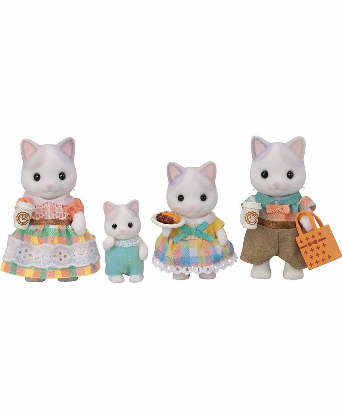 Miniature & Collectible Dolls | Calico Critters – Latte Cat Family Collectable Doll Figures, Set Of 4 Dolls & Stuffed Animals Miniature & Collectible Dolls