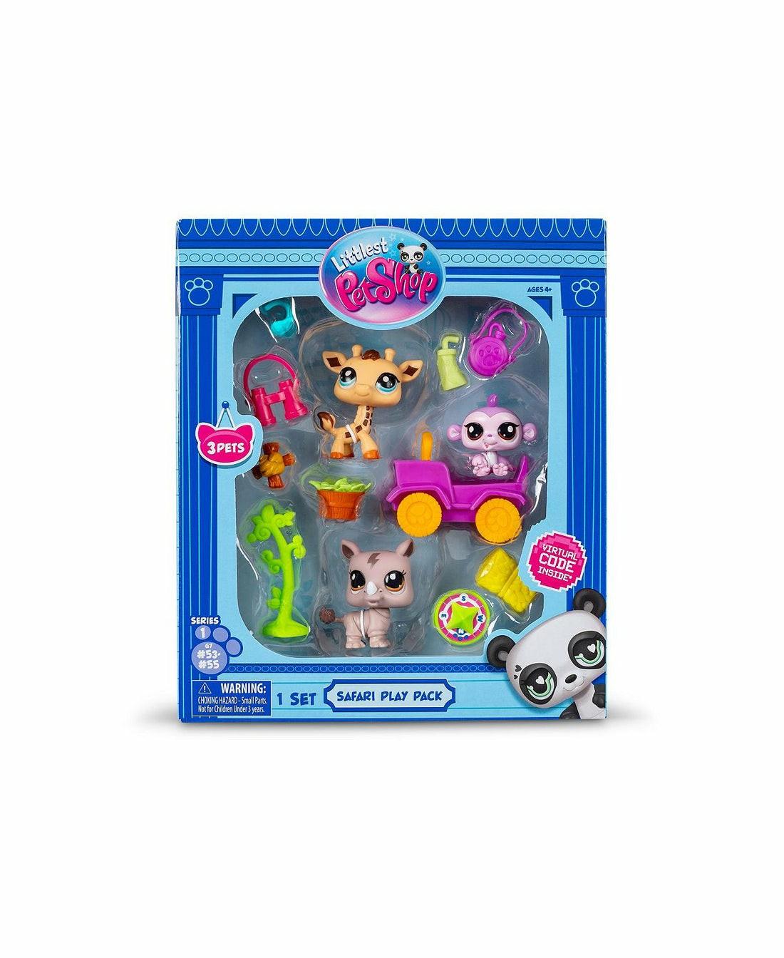 Miniature & Collectible Dolls | Littlest Pet Shop Safari Adventure Blind Pack – Gen 7, Pets 53, 54, 55 Dolls & Stuffed Animals Miniature & Collectible Dolls