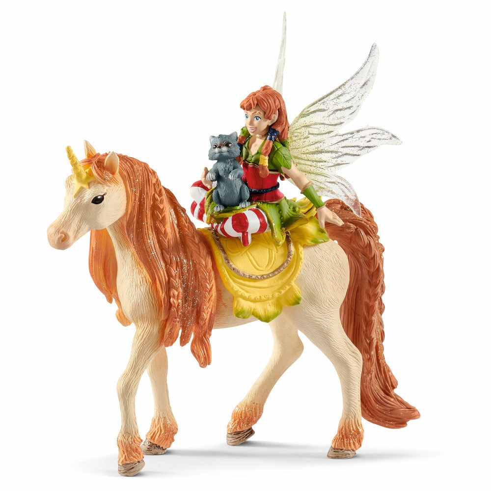 Miniature & Collectible Dolls | Schleich Bayala – Fairy Marween With Glitter Unicorn Playset Dolls & Stuffed Animals Miniature & Collectible Dolls